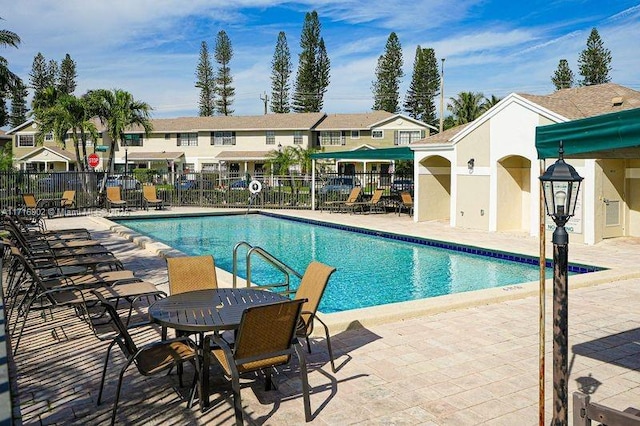 view of pool with a patio area