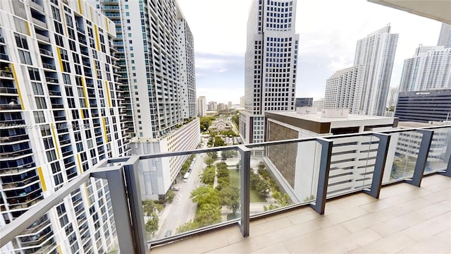 view of balcony