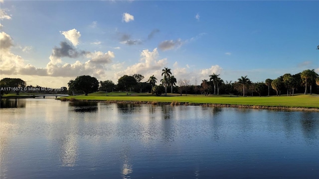 view of water feature