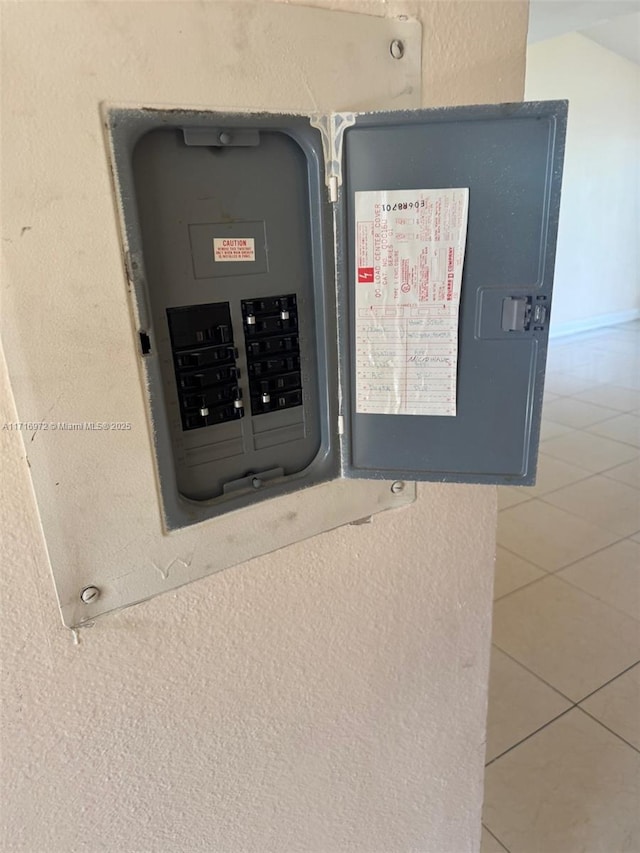 utility room featuring electric panel