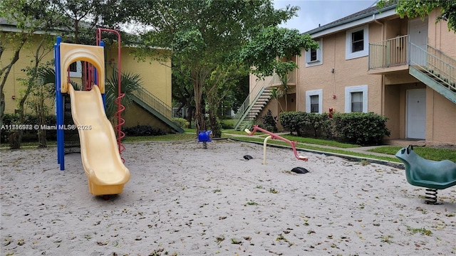 view of play area