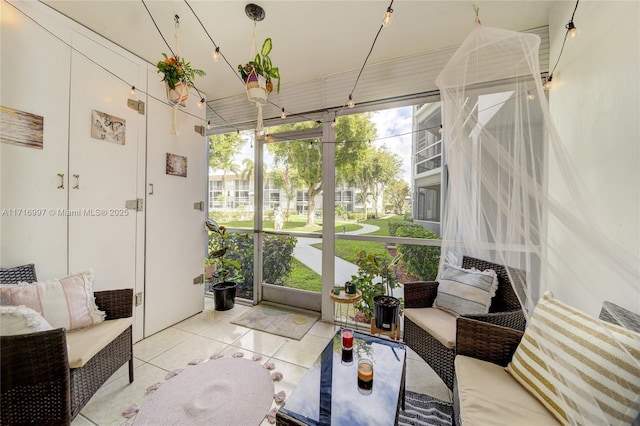 view of sunroom / solarium