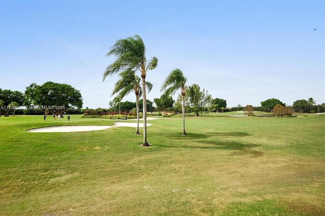 surrounding community featuring a lawn