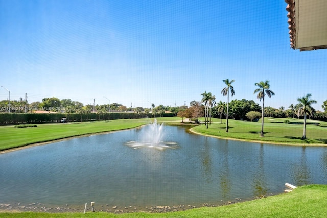 view of water feature