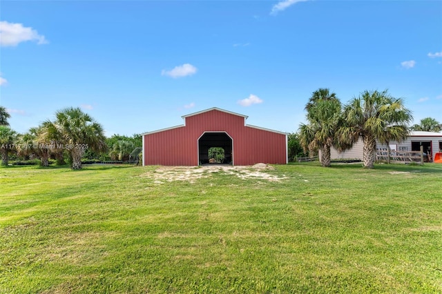 exterior space with an outdoor structure