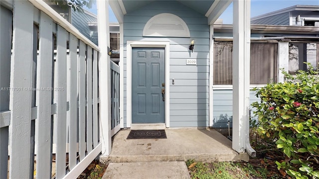 view of entrance to property