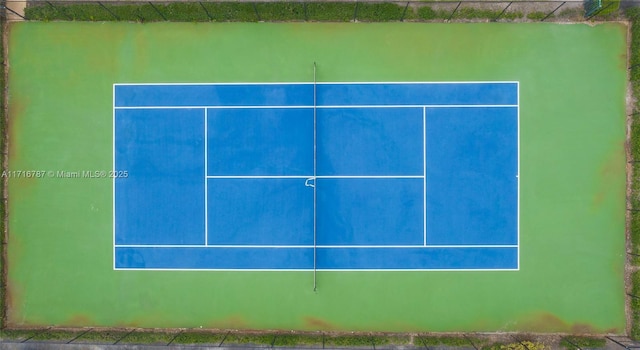 view of tennis court