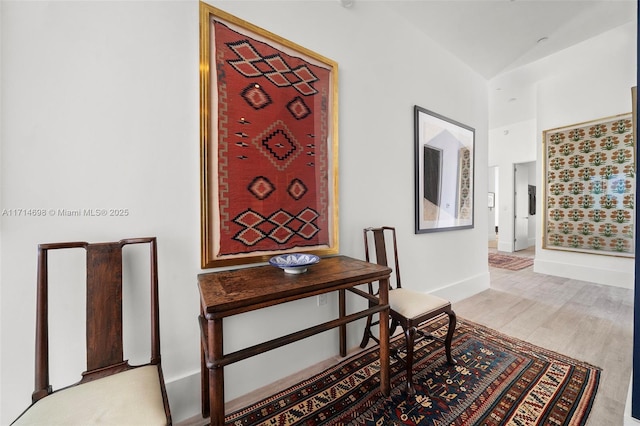 corridor featuring light hardwood / wood-style floors