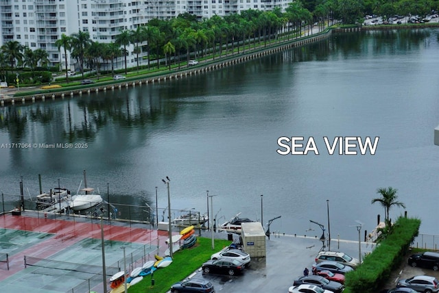 view of water feature