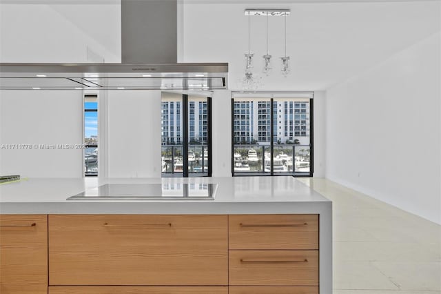 17301 Biscayne Blvd Unit 305, North Miami Beach, FL 33160 - detailed view of black electric cooktop