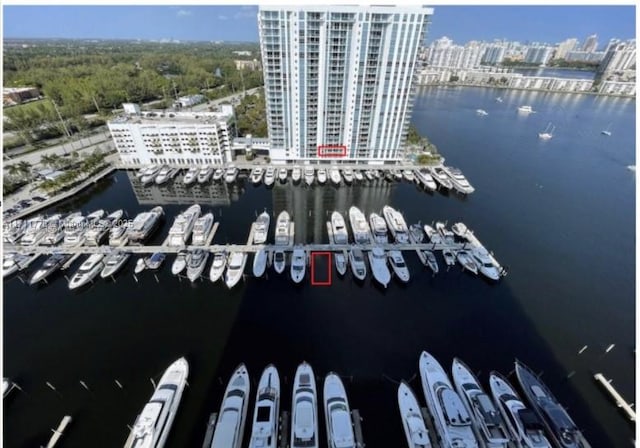17301 Biscayne Blvd Unit 305, North Miami Beach, FL 33160 - view of urban area featuring numerous boat docks and a large body of water
