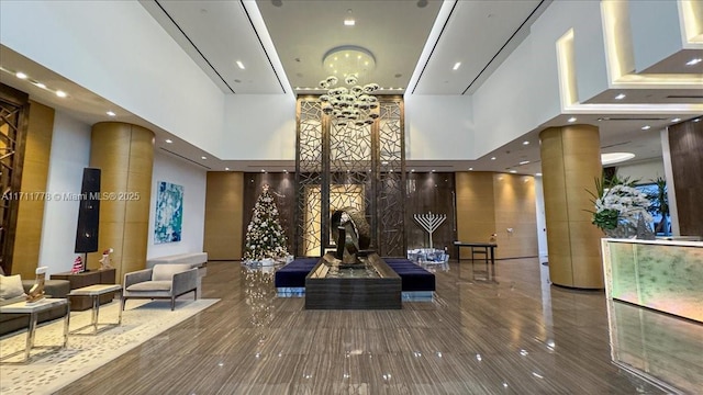 17301 Biscayne Blvd Unit 305, North Miami Beach, FL 33160 - lobby featuring a towering ceiling
