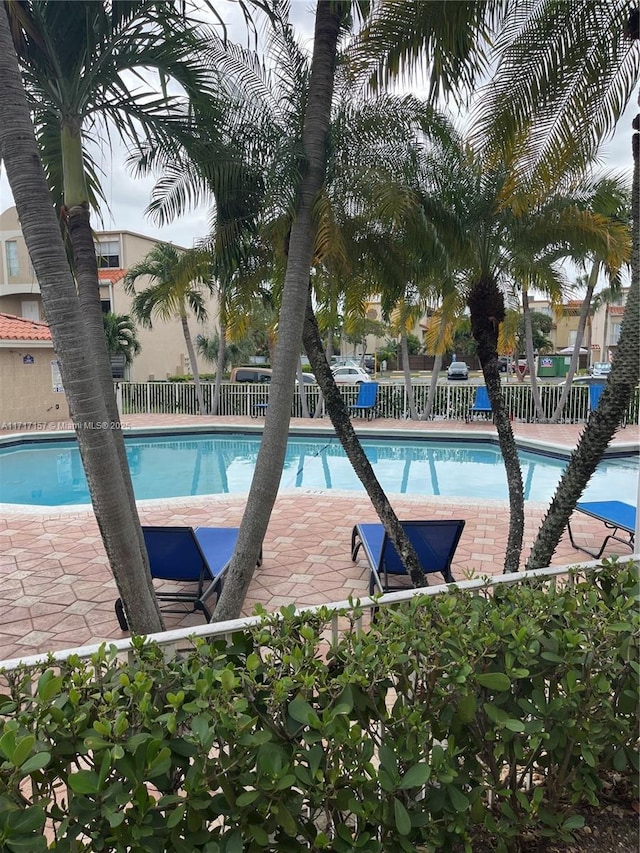 view of pool with a patio