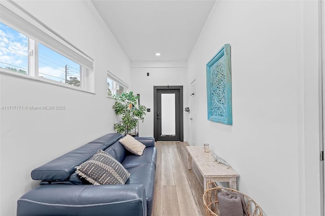 interior space featuring hardwood / wood-style flooring