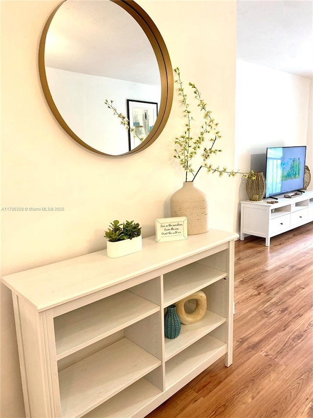 interior details featuring hardwood / wood-style floors