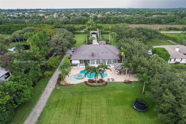 birds eye view of property