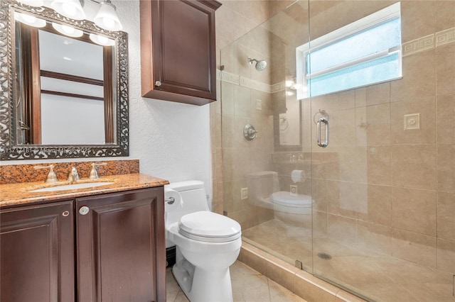 13431 Old Sheridan St, Southwest Ranches, FL 33330 - full bath featuring a shower stall, vanity, and a textured wall