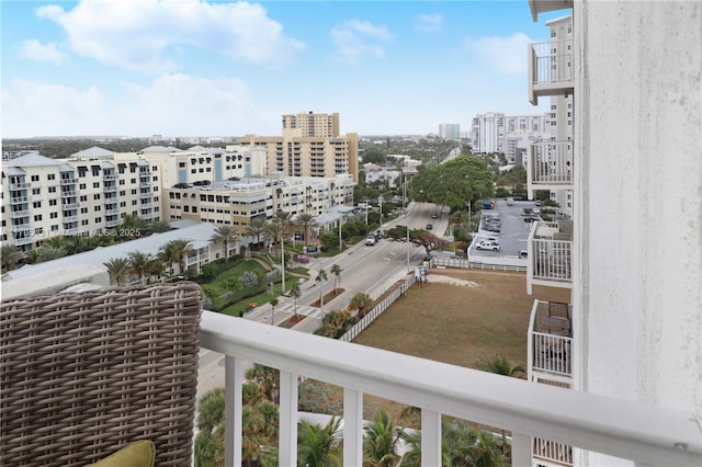 view of balcony