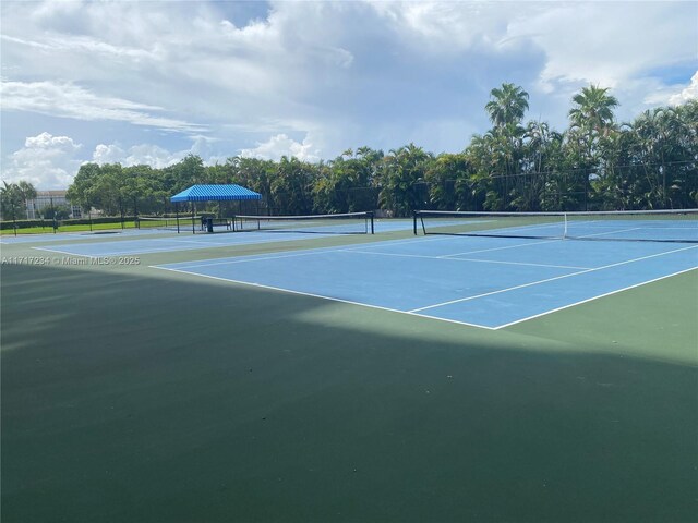 view of tennis court