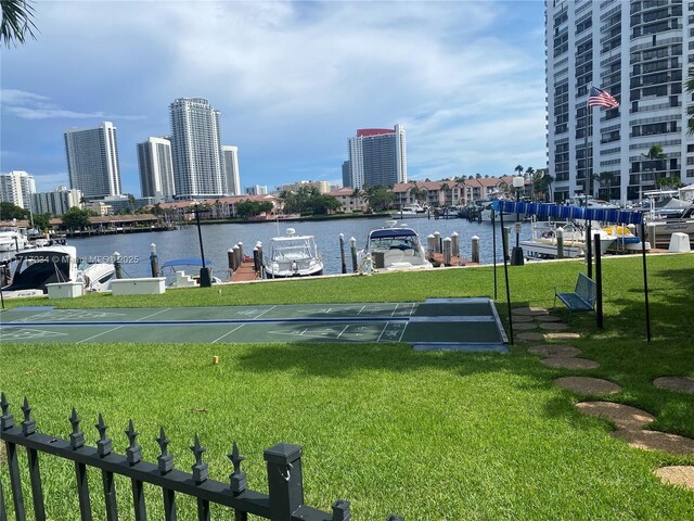 view of water feature