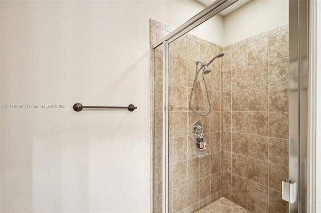 bathroom with an enclosed shower