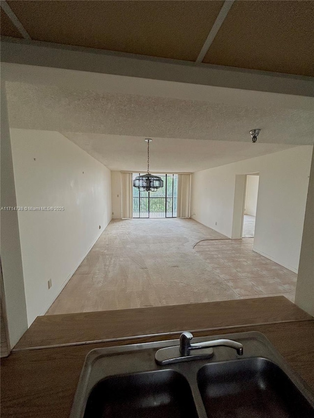 empty room featuring sink