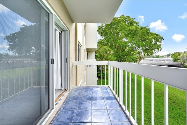 view of balcony