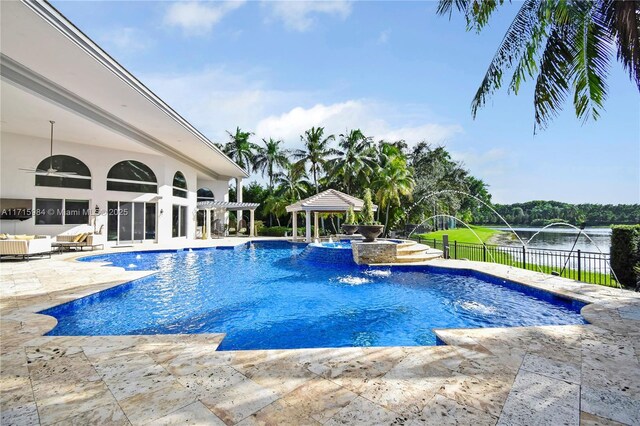 entrance to property featuring a yard