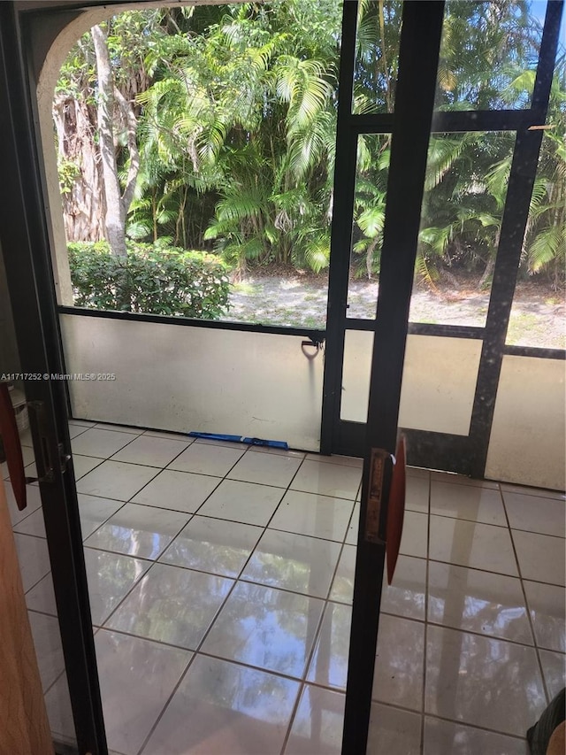 interior space featuring french doors