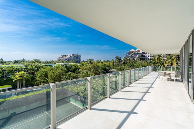 view of balcony