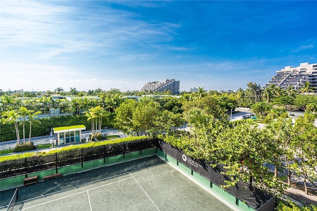 view of sport court