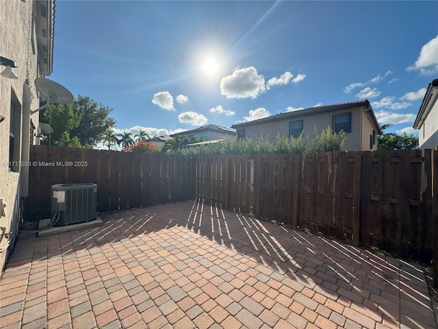 view of patio / terrace with central AC