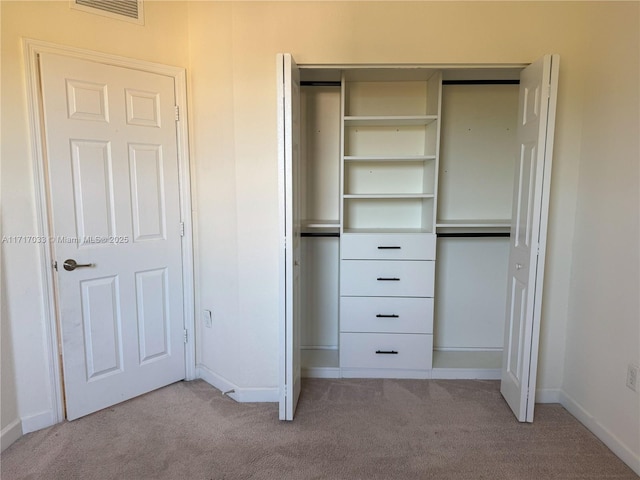 view of closet