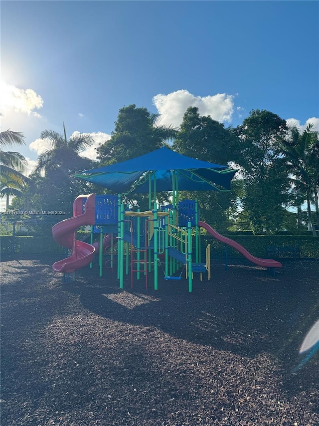 view of jungle gym