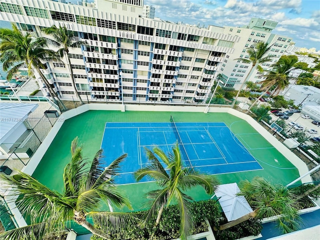 view of tennis court