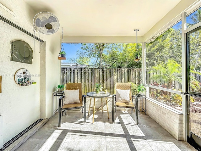 view of sunroom / solarium