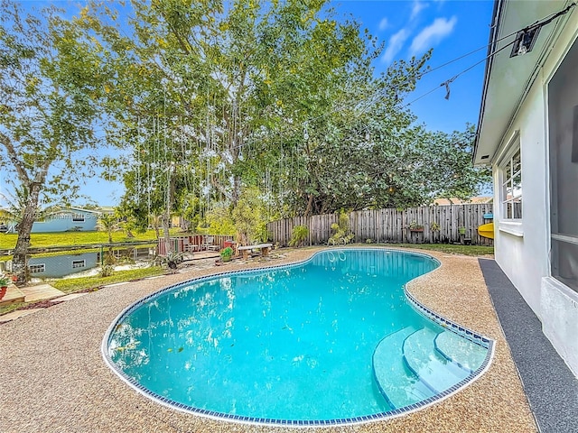 view of pool with a patio