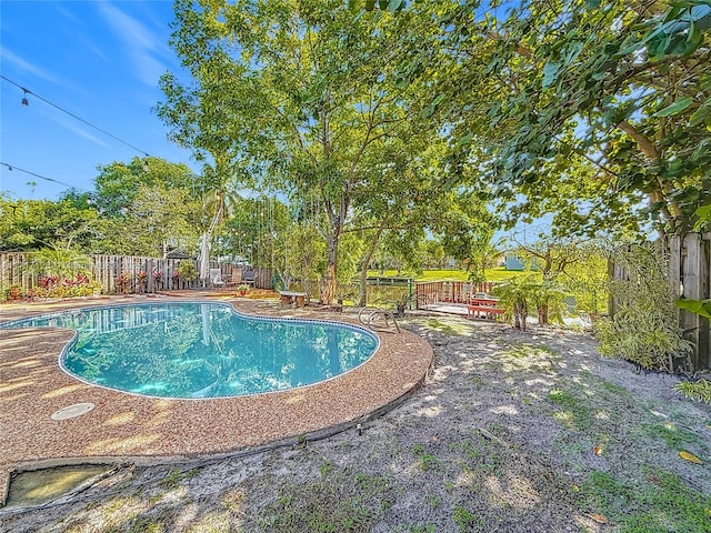 view of pool