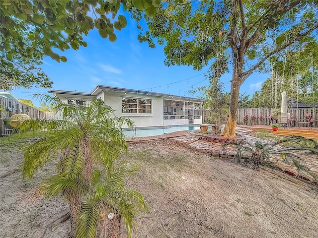 view of rear view of property