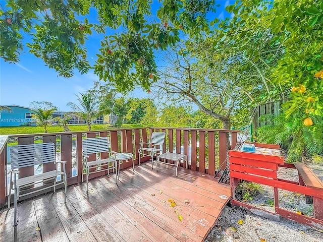 view of wooden terrace