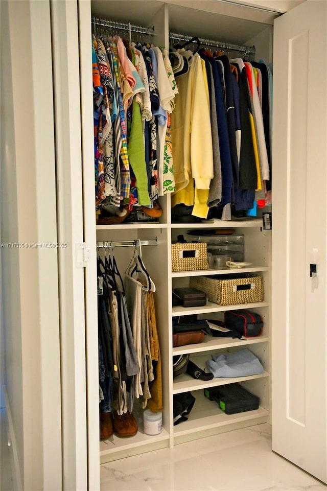 view of closet