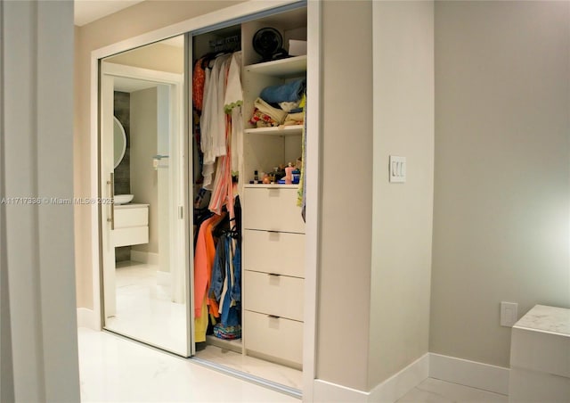 view of closet