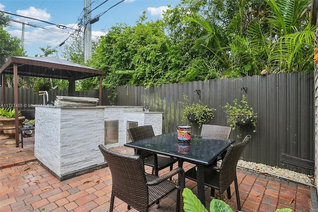 2550 SW 68th Ave, Miami, FL 33155 - view of patio / terrace with a gazebo and area for grilling