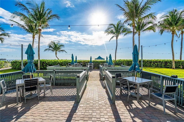 exterior space with a patio