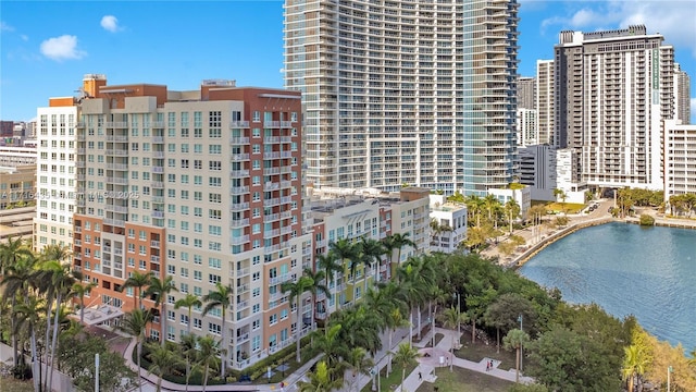 view of property featuring a water view