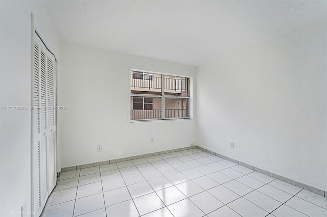 view of tiled empty room