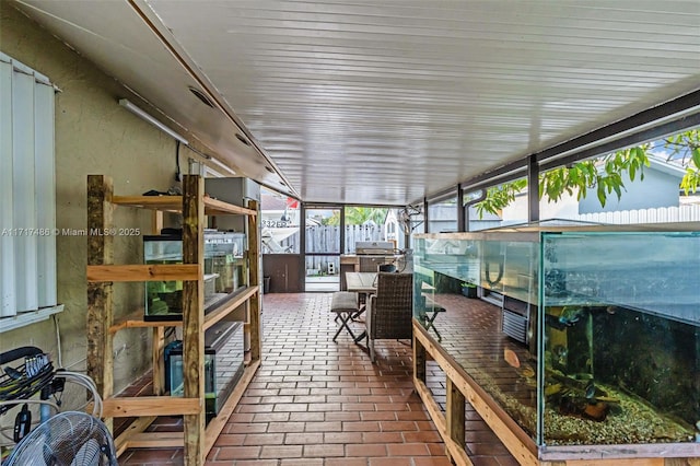 view of sunroom