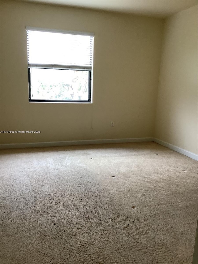 carpeted empty room with a healthy amount of sunlight