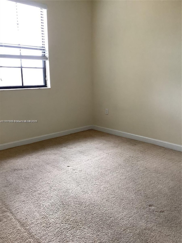 spare room with carpet flooring