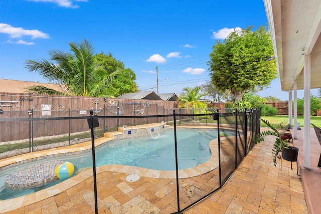 view of pool with a patio area